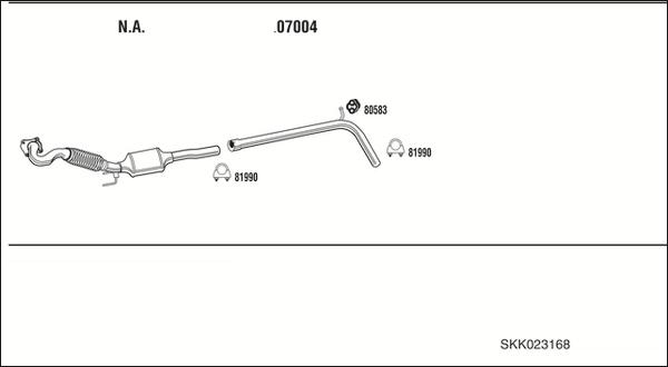 Fonos SKK023168 - Ispušni sistem www.molydon.hr