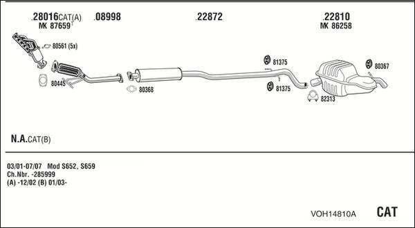 Fonos VOH14810A - Ispušni sistem www.molydon.hr