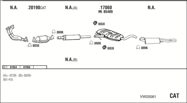 Fonos VW25061 - Ispušni sistem www.molydon.hr