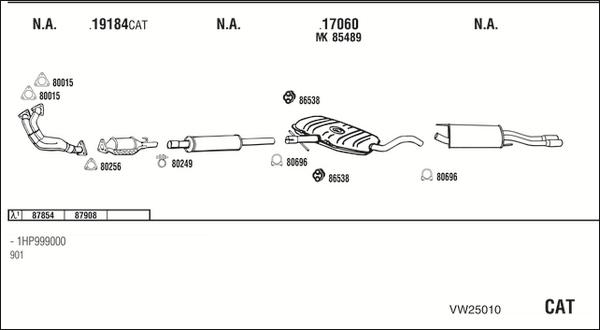 Fonos VW25010 - Ispušni sistem www.molydon.hr