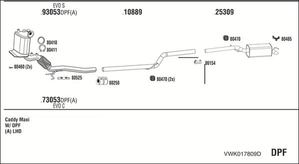 Fonos VWK017809D - Ispušni sistem www.molydon.hr