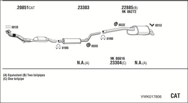 Fonos VWK017806 - Ispušni sistem www.molydon.hr