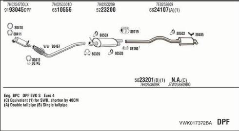 Fonos VWK017372BA - Ispušni sistem www.molydon.hr