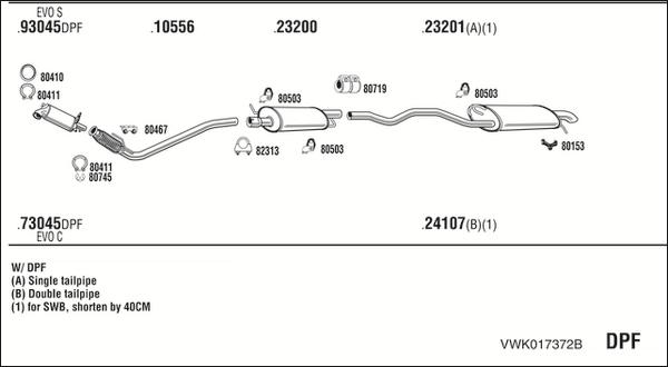 Fonos VWK017372B - Ispušni sistem www.molydon.hr