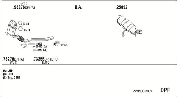 Fonos VWK030969 - Ispušni sistem www.molydon.hr