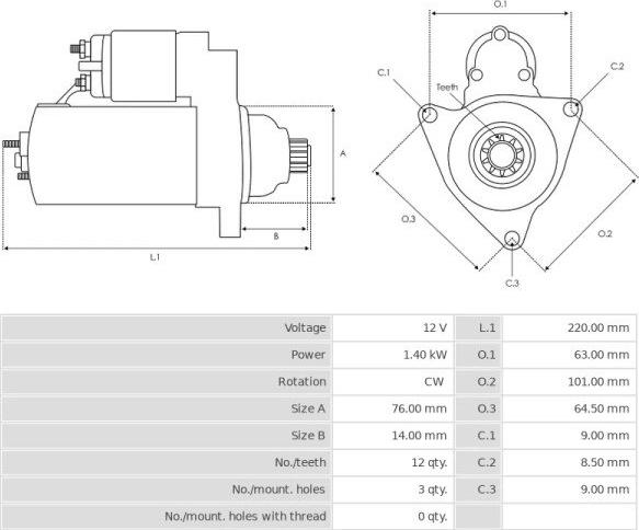 FORD F81U11000AA - Starter www.molydon.hr