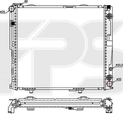 FPS FP 46 A997-X - Hladnjak, hladjenje motora www.molydon.hr