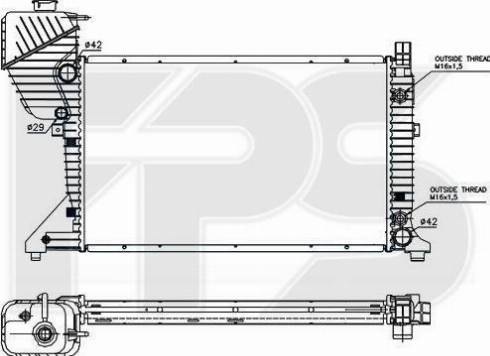 FPS FP 46 A1032-X - Hladnjak, hladjenje motora www.molydon.hr