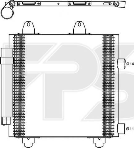 FPS FP 54 K964-X - Kondenzator, klima-Uređaj www.molydon.hr