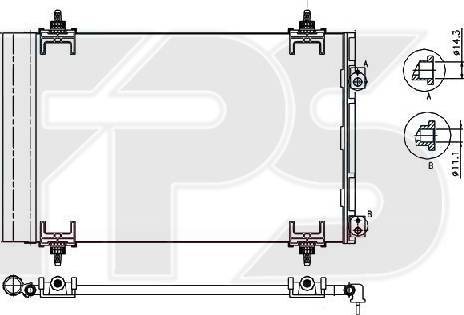 FPS FP 54 K435-X - Kondenzator, klima-Uređaj www.molydon.hr