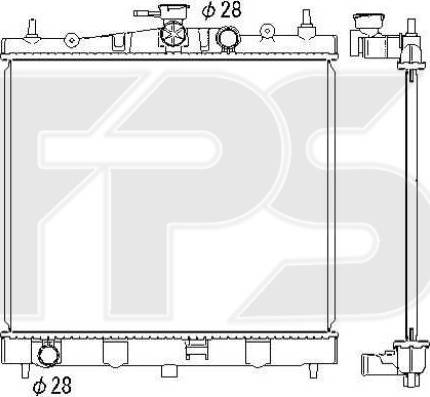 FPS FP 50 A1334-X - Hladnjak, hladjenje motora www.molydon.hr