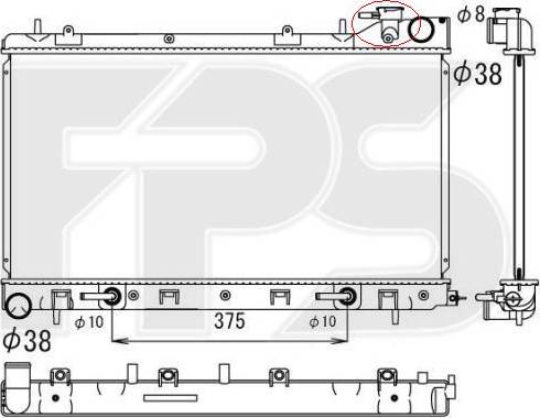 FPS FP 67 A849-X - Hladnjak, hladjenje motora www.molydon.hr