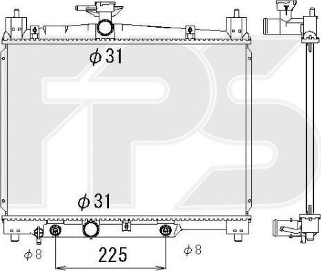 FPS FP 70 A1188 - Hladnjak, hladjenje motora www.molydon.hr