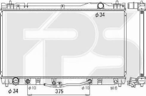 FPS FP 70 A1304-X - Hladnjak, hladjenje motora www.molydon.hr