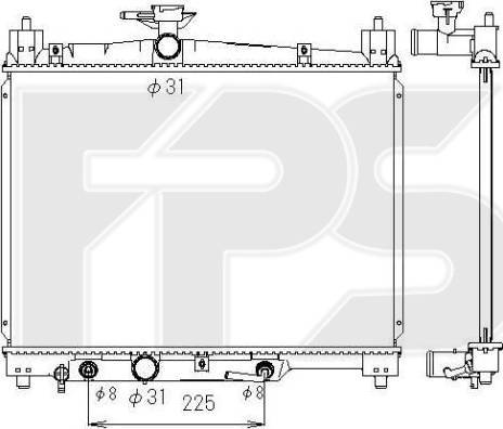 FPS FP 70 A1305-X - Hladnjak, hladjenje motora www.molydon.hr