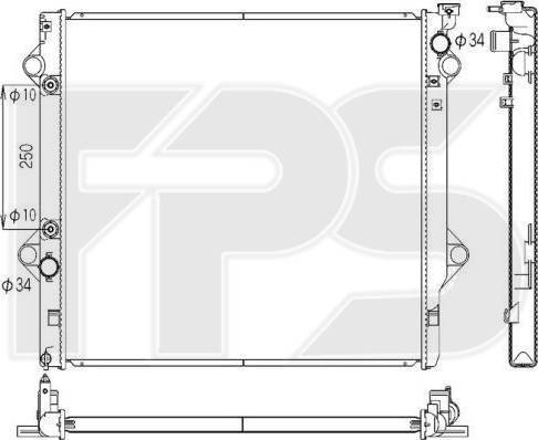 FPS FP 70 A1315 - Hladnjak, hladjenje motora www.molydon.hr