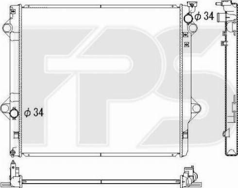 FPS FP 70 A1325-X - Hladnjak, hladjenje motora www.molydon.hr