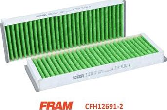 FRAM CFH12691-2 - Filter kabine www.molydon.hr