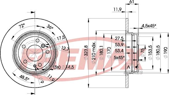 FREMAX BD-9900 - Kočioni disk www.molydon.hr