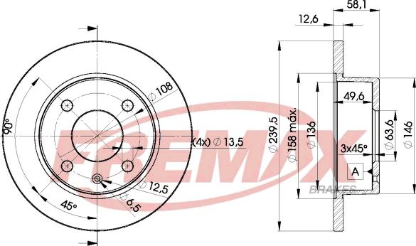 FREMAX BD-9972 - Kočioni disk www.molydon.hr