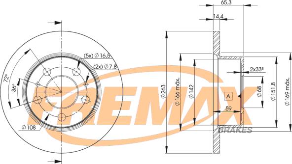 FREMAX BD-9427 - Kočioni disk www.molydon.hr