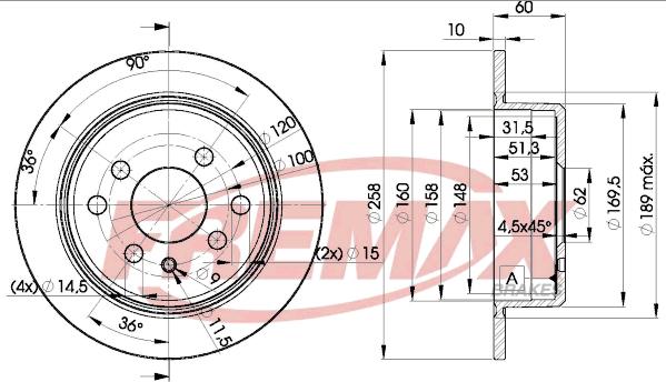 FREMAX BD-9581 - Kočioni disk www.molydon.hr