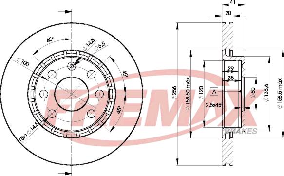 FREMAX BD-9046 - Kočioni disk www.molydon.hr