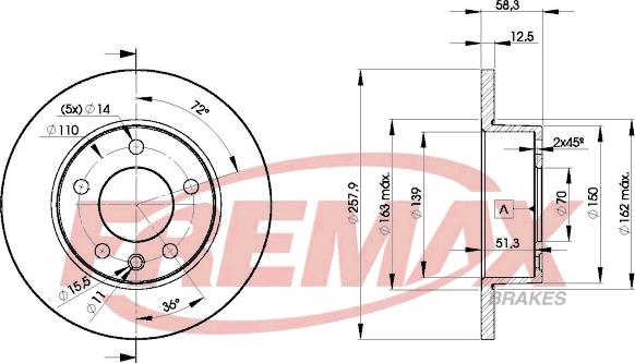 FREMAX BD-9040 - Kočioni disk www.molydon.hr