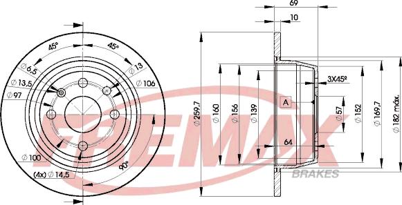 FREMAX BD-9041 - Kočioni disk www.molydon.hr