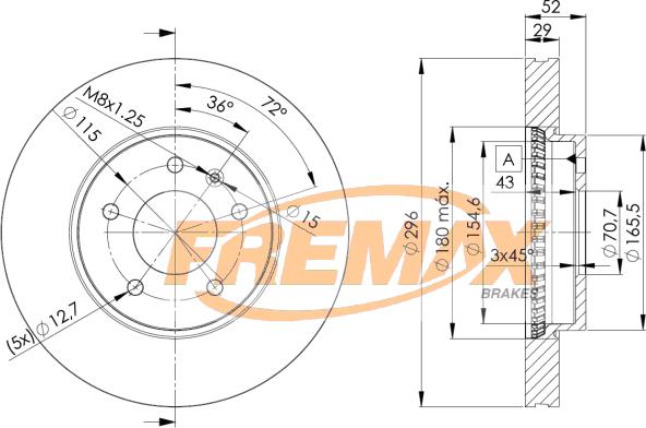 FREMAX BD-9048 - Kočioni disk www.molydon.hr