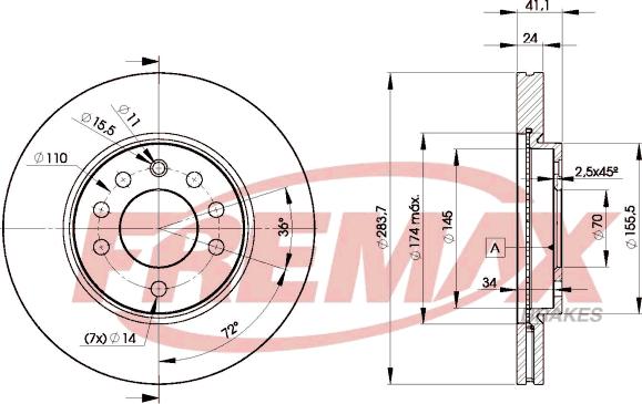 FREMAX BD-9047 - Kočioni disk www.molydon.hr