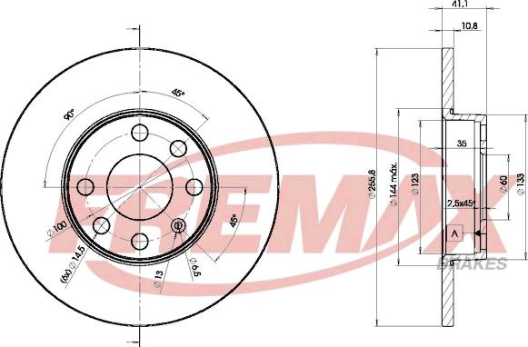 FREMAX BD-9058 - Kočioni disk www.molydon.hr