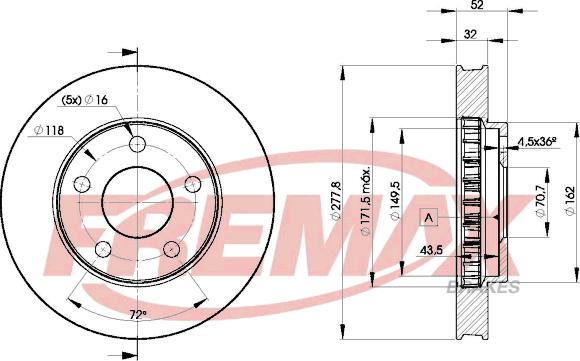 FREMAX BD-9057 - Kočioni disk www.molydon.hr