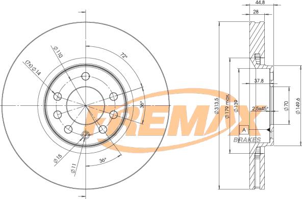 FREMAX BD-9005 - Kočioni disk www.molydon.hr