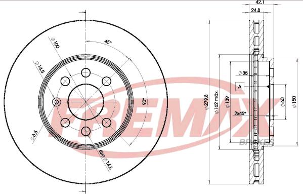 FREMAX BD-9001 - Kočioni disk www.molydon.hr