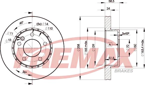 FREMAX BD-9039 - Kočioni disk www.molydon.hr