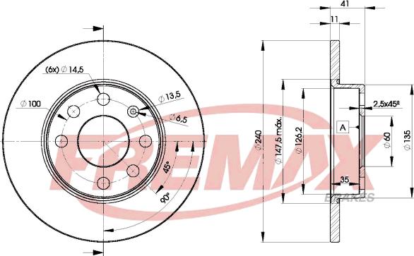 FREMAX BD-9020 - Kočioni disk www.molydon.hr