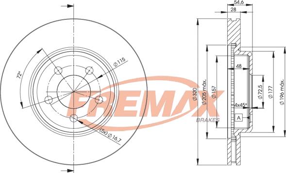 FREMAX BD-9196 - Kočioni disk www.molydon.hr