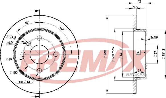 FREMAX BD-9108 - Kočioni disk www.molydon.hr