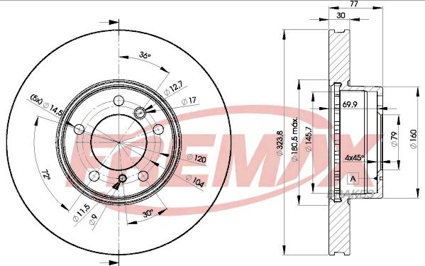 FREMAX BD-9895 - Kočioni disk www.molydon.hr