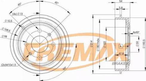 FREMAX BD-9325 - Bubanj kočnica www.molydon.hr