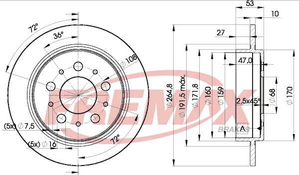 FREMAX BD-9290 - Kočioni disk www.molydon.hr