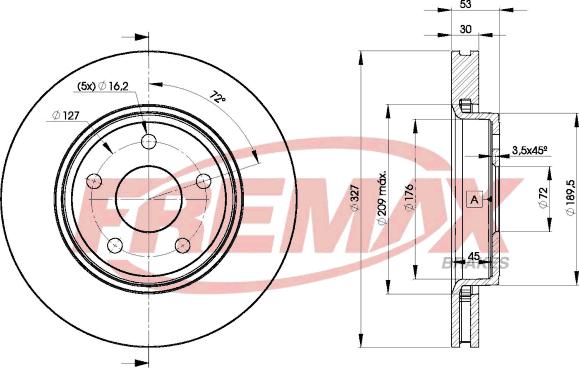 FREMAX BD-9269 - Kočioni disk www.molydon.hr