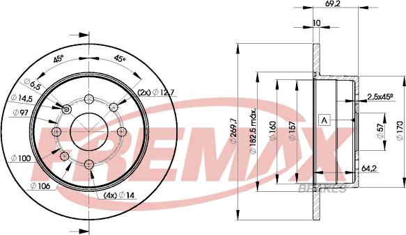 FREMAX BD-9209 - Kočioni disk www.molydon.hr