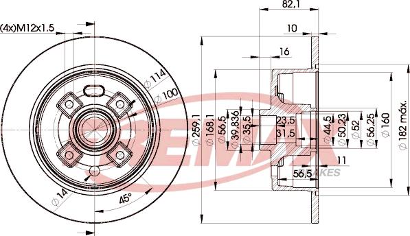 FREMAX BD-9204 - Kočioni disk www.molydon.hr