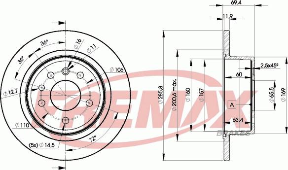 FREMAX BD-9211 - Kočioni disk www.molydon.hr