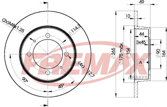 FREMAX BD-9283 - Kočioni disk www.molydon.hr