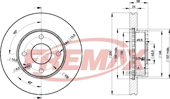 FREMAX BD-9794 - Kočioni disk www.molydon.hr