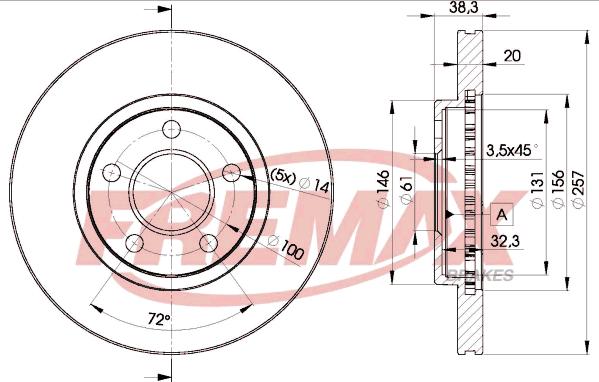 FREMAX BD-9718 - Kočioni disk www.molydon.hr