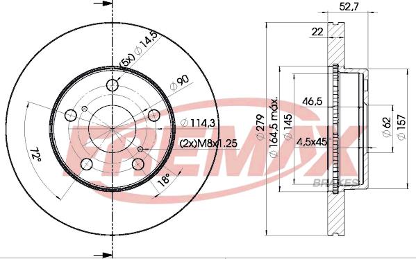 FREMAX BD-4407 - Kočioni disk www.molydon.hr